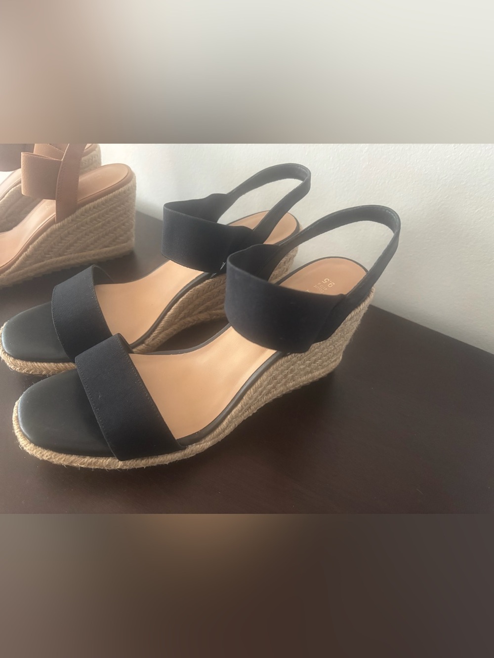 Dream Pairs Women’s Black Espadrille Wedge Sandals - Sleek Slingback